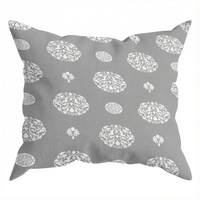 Poszewka z kory 40x40 | 388szar | szara | ornament