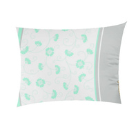 Szaro miętowa Poszewka flanela 40x40 - 399mięta