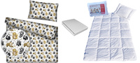 Komplet 100x160 + 40x60 + prześcieradło jersey 80x160 020las