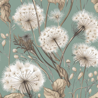 Worek na pościel do przedszkola żłobka | 373zie | szałwiowa | dmuchawce