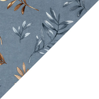 Apaszka bandamka bandana chustka | 247sza | szara | liście
