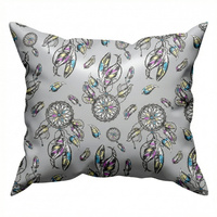 Poszewka z kory 40x40 | 250past | pastelowa | łapacz snów i kwiaty