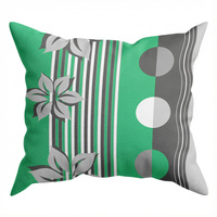 Poszewka z kory 50x60 | 036zielony | zielona | kwiaty