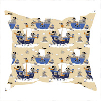 Poszewka bawełniana na jaśka 40x40 | 377pir | ecri | piraci