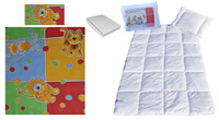 Komplet 100x160 + 50x60 + prześcieradło jersey 80x160  008czerwony