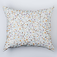 Poszewka bawełniana na poduszkę 50x80 | 415goz | kremowa | kwiaty goździki