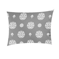 Poszewka z kory 40x40 | 388szar | szara | ornament