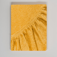 Pokrowiec na stół do masażu frotte Musztardowy