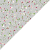 Apaszka bandamka bandana chustka | 121sza | szara | kwiaty