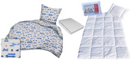 Komplet 100x160 + 50x60 + prześcieradło jersey 80x160 997sza