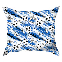 Poszewka bawełniana na jaśka 40x40 | 072blue | niebieska| piłki