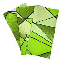 Zestaw poszewek z flaneli 025zzi | zielony | geometria