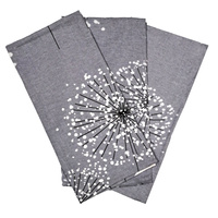 Zestaw poszewek z flaneli 376sza | szary | dmuchawce