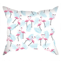 Poszewka bawełniana na jaśka 40x40 | 101past | pastelowa | flamingi