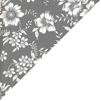 Apaszka bandamka bandana chustka | 116sza | szara | kwiaty