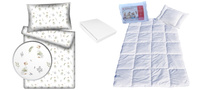 Komplet 100x160 + 40x60 + prześcieradło jersey 80x160 179ges