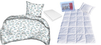 Komplet 100x160 + 50x60 + prześcieradło jersey 80x160 203biały