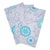 Poszewki bawełniane na jaśka 40x40 Zestaw - 3szt 125mie | szaro miętowe | ornament