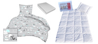 Komplet 100x160 + 40x60 + prześcieradło jersey 80x160  196mięta