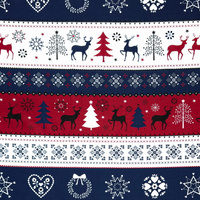 Worek szkolny na buty | 446grn | granatowo czerwony | świąteczna renifery