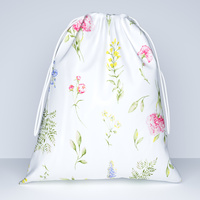 Worek na pościel do przedszkola żłobka | 205kol | biała | polne kwiaty