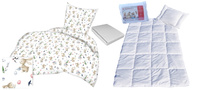 Komplet 100x160 + 50x60 + prześcieradło jersey 80x160 770biały