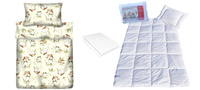 Komplet 100x160 + 40x60 + prześcieradło jersey 80x160 210zab