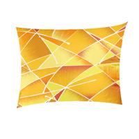 Poszewka z kory 40x40 | 025pom | pomarańczowa | geometryczny