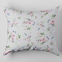 Poszewka z kory 40x40 | 426szary | szara | kwiat jabłoni