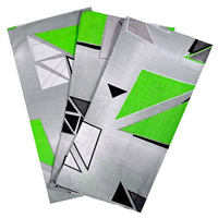Poszewki bawełniane na jaśka 40x40 Zestaw - 3szt 510zie | zielone | geometryczne