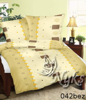 Poszewka z kory 40x40 | 042bez | beżowa | geometryczny