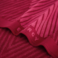 Ręcznik sportowy trening fitness 70x140 Energy bordo