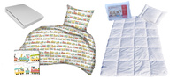 Komplet 100x160 + 40x60 + prześcieradło jersey 80x160  266biały