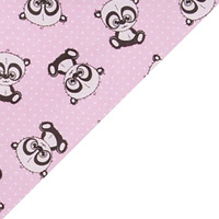 Apaszka bandamka bandana chustka | 198Dro | różowa | misie pandy