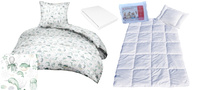 Komplet 100x160 + 50x60 + prześcieradło jersey 80x160 235zielony