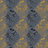 Worek na pościel do przedszkola żłobka | 009grf | szaro żółta | powoje kwiaty