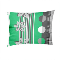 Poszewka z kory 50x60 | 036zielony | zielona | kwiaty