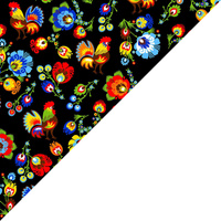 Apaszka bandamka bandana chustka | 991czr | czarna | folklor