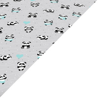 Apaszka bandamka bandana chustka | 198Pmi | szara | misie pandy