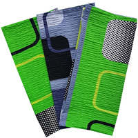 Poszewki z kory na jaśka 40x40 Zestaw 3szt 097zie | zielony | geometria
