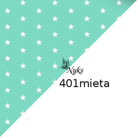 Apaszka bandamka bandana chustka | 401mieta | miętowa | gwiazdki