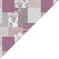 Apaszka bandamka bandana chustka | 137Npu | pudrowa | patchwork