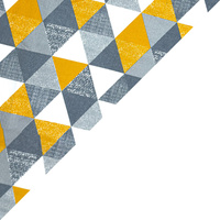 Apaszka bandamka bandana chustka | 110mus | szaro żółta | trójkąty
