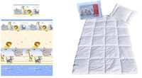 Komplet 100x160 + 40x60 + prześcieradło jersey 80x160  104nieb