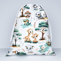 Worek szkolny na buty | 114zie | kolorowa | zwierzątka