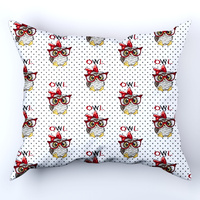 Poszewka bawełniana na poduszkę 50x80 433owl