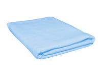 Prześcieradło flanelowe bez gumki 180x220 niebieskie