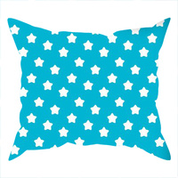 Poszewka bawełniana na jaśka 40x40 | 095tur | turkusowa | gwiazdki pierniki