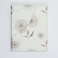 Prześcieradło z gumką do łóżeczka 80x190 bawełniane | 376ecr | ecri | dmuchawce