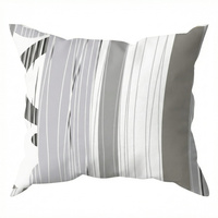 Poszewka z kory 40x40 | 387szary | szara | geometryczny